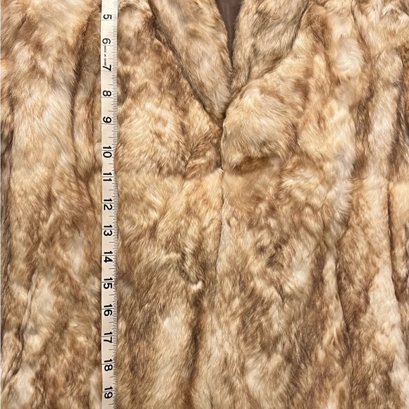 Vintage Fur Coat 1980s Split End LTD REAL Rabbit Fur Coat - Picture 10 of 16